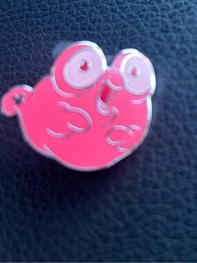 Pink Small Pets Enamel Pin - Cute Hamster Design